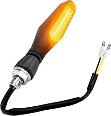 Alopee Sequential LED Motorcycle Turn Signals 12V - Flowing IP67 Waterproof Directional Lights (Front/Rear) High Visibility Univeral Fit for Dirt/Sport Bikes - (4-Pack)