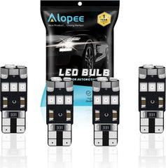 4パックT10194 168921琥珀色/黄色非常に明るいCanbusエラーのないLEDライト12V、9-SMD2835チップセットW5W用車交換用電球1682825マップドーム礼儀ナンバープレートサイドマーカーライト