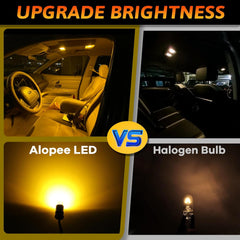 Alopee 30-Pack Mini 194 Led Light Bulb Acrylic T10 Wedge Led Light Bulb DC 12V Replacement Bulb for 194 168 T10 2825 W5W Car Instrument Panel Light License Plate Light Marker Light