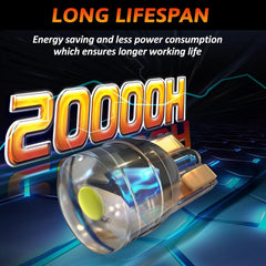 Alopee 30-Pack Mini 194 Led Light Bulb Acrylic T10 Wedge Led Light Bulb DC 12V Replacement Bulb for 194 168 T10 2825 W5W Car Instrument Panel Light License Plate Light Marker Light