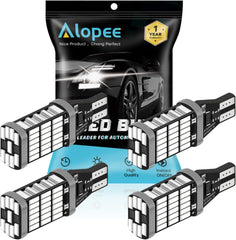 4パックアップグレードホワイト912921LEDバックアップ電球ハイパワー401445-SMD非極性CANbusエラーフリーT15906バックアップリバースライト用T15906W16Wハイマウント/ 3番目のブレーキライト12V-18VDC