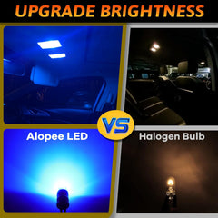 Alopee 30-Pack Mini 194 Led Light Bulb Acrylic T10 Wedge Led Light Bulb DC 12V Replacement Bulb for 194 168 T10 2825 W5W Car Instrument Panel Light License Plate Light Marker Light
