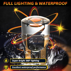 Alopee 30-Pack Mini 194 Led Light Bulb Acrylic T10 Wedge Led Light Bulb DC 12V Replacement Bulb for 194 168 T10 2825 W5W Car Instrument Panel Light License Plate Light Marker Light