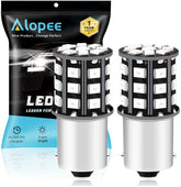 Alopee 1156 LED Bulb Red, Extremely Bright 1156 LED Brake Light Bulb for 1156 1141 1003 BA15S Traditional Lamp Tail Lights, Brake Lights 33SMD 2835 Chips, DC/AC 12-24V, Pack of 2