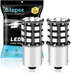 Pack de 2 1156 BA15S 1141 1073 7506 1003 Ampoules de frein de voiture - 12V-24V Rouge extrêmement vif 2835 33 SMD LED Ampoule - Remplacement pour les ampoules de queue Ampoules de stationnement