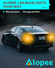 4パックアップグレードされた琥珀色/黄色912921LEDターンシグナル電球ハイパワー401445-SMDチップセット非極性CANbusエラーフリーT15906W16Wサイドマーカーブリンカーライト用12V-18VDC