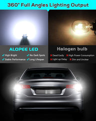 在庫#T15、912、921、906、904、902、W16W用800Lums明るい白色LEDライトバックアップライト反転ライトサードブレーキライト非極性Canbusエラーフリー、2個パック、DC12V〜24V