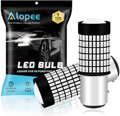 2-pack 1157 BAY15D 9V-30V Röd Extremt ljusstark 600 lumen 3014 144 SMD LED med projektor - Ersättning 1016 1034 7528 2057 2357 för bakbromsljus LED-lampa