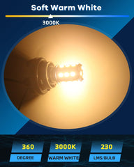 12パック1156BA15S 7506 1141 10031073ウォームホワイト3000kLEDライト12V-DC、505018SMD車のインテリアRVキャンピングカーターンシグナルライトランプテールバックアップバルブ用交換