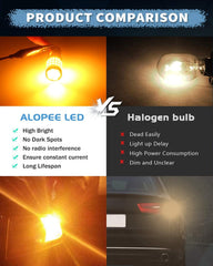 4パックスーパーブライトアンバー/イエロー1056BAU15S 7507 12496 5009 PY21W LEDライト9-18V-DC、AK-4014 60SMDターンシグナルライト用交換用電球テールバルブブリンカーライトサイドマーカーライト