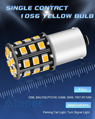 2パック1056BAU15S 750712496車のターンシグナルライト電球12V-24V非常に明るい琥珀色/黄色283533 SMDLED電球-テールブリンカーLED電球ライトの代替品