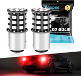 2-Pack 1157 BAY15D 1016 1034 7528 2057 2357 Car Brake Lights - 12V-24V Extremely Bright Red 2835 33 SMD LED Light Bulb - Replacement for Tail LED Bulb