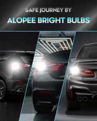 Alopee 194 LED Bulb, 6500K Bright White T10 LED Bulb, Non Polarity Error Free 168 LED Bulb for 2825 W5W 158 501 Led Automotive License Plate Light Interior Lights Dash Lights 16SMD 12V DC Pack of 10