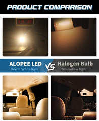 4パック1.41 "36MM 6411 6418C5Wウォームホワイト350ルーメン3020チップセット6SMD非極性Canbusエラーのないインテリアカーライト用LED花綱電球ナンバープレートドームマップドア提供3000K