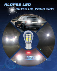 2パック1156BA15S 1141 1003 7506 1073非常に明るい白色LEDライト9-30V-DC、283533インテリアRVキャンパーテールバックアップリバースバルブデイランニングライト用SMD交換用電球