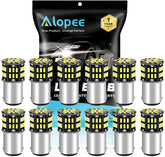 12-Pack BA15D 1142 White 6500k LED Light 12V-DC, 3014 54 SMD Car Replacement for Interior RV Lighting Camper Turn Signal Light Lamps Tail Backup Bulbs