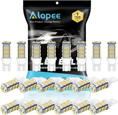 ALOPEE 921 LED Bulb Bright Warm White, T10 LED Bulb 42SMD 3014Chip, 921 Bulb, 194 2825 W5W 158 501 for RV LED Lights Interior RV Camper Light Bulbs DC 12V, Pack of 20