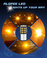 2パック1056BAU15S 750712496車のターンシグナルライト電球12V-24V非常に明るい琥珀色/黄色283533 SMDLED電球-テールブリンカーLED電球ライトの代替品