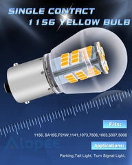 2パック1156BA15S 1141 1003 7506 1073非常に明るい琥珀色/黄色のLEDライト9-30V-DC、283533ターンシグナルライト用SMD交換用バルブ点滅