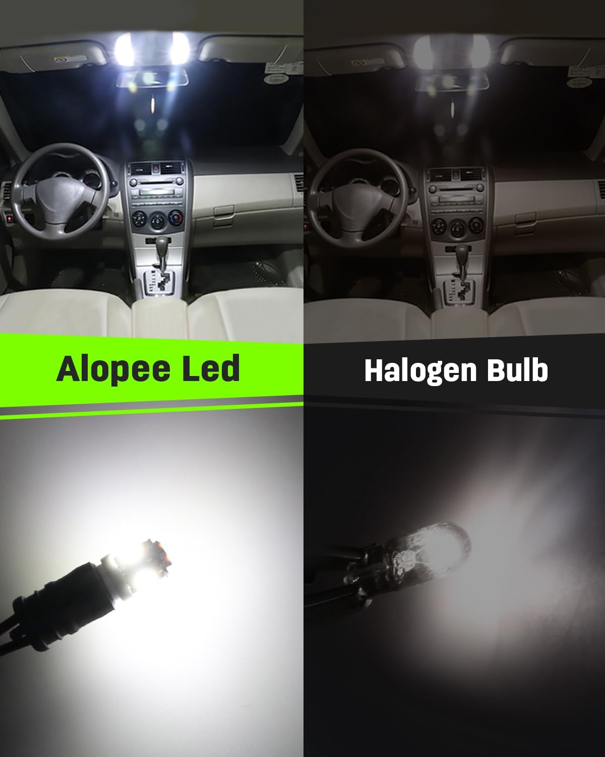 Alopee 194 LED Bulb T10 Wedge LED Bulb 5SMD 5050 Chips 168 LED Bulb 921 2825 LED Bulb 158 501 W5W Bulb led interior car lights Dome Light Map Door Light Trunk Light DC 12V Pack of 30