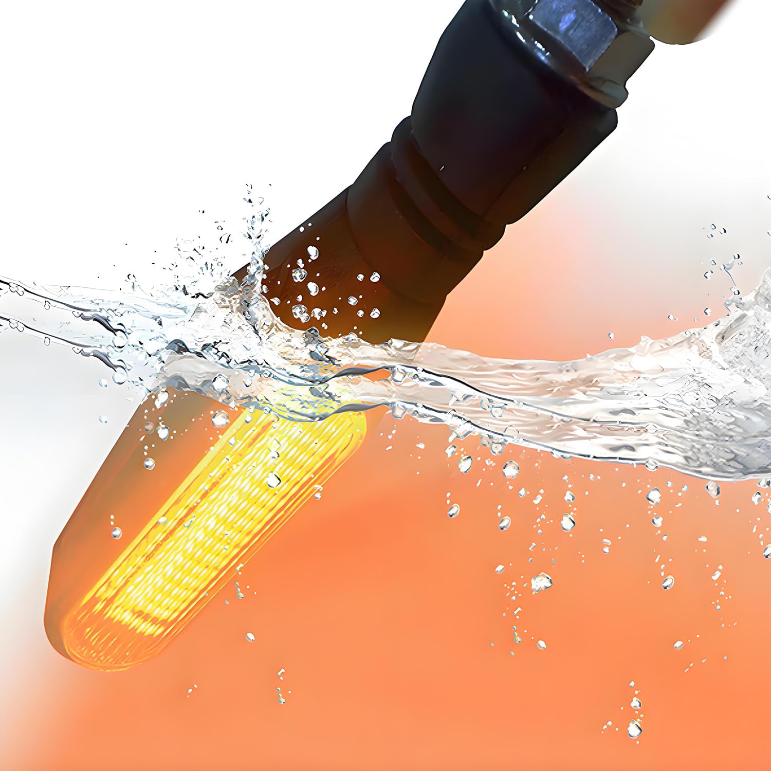 Alopee Sequential LED Motorcycle Turn Signals 12V - Flowing IP67 Waterproof Directional Lights (Front/Rear) High Visibility Univeral Fit for Dirt/Sport Bikes - (4-Pack)