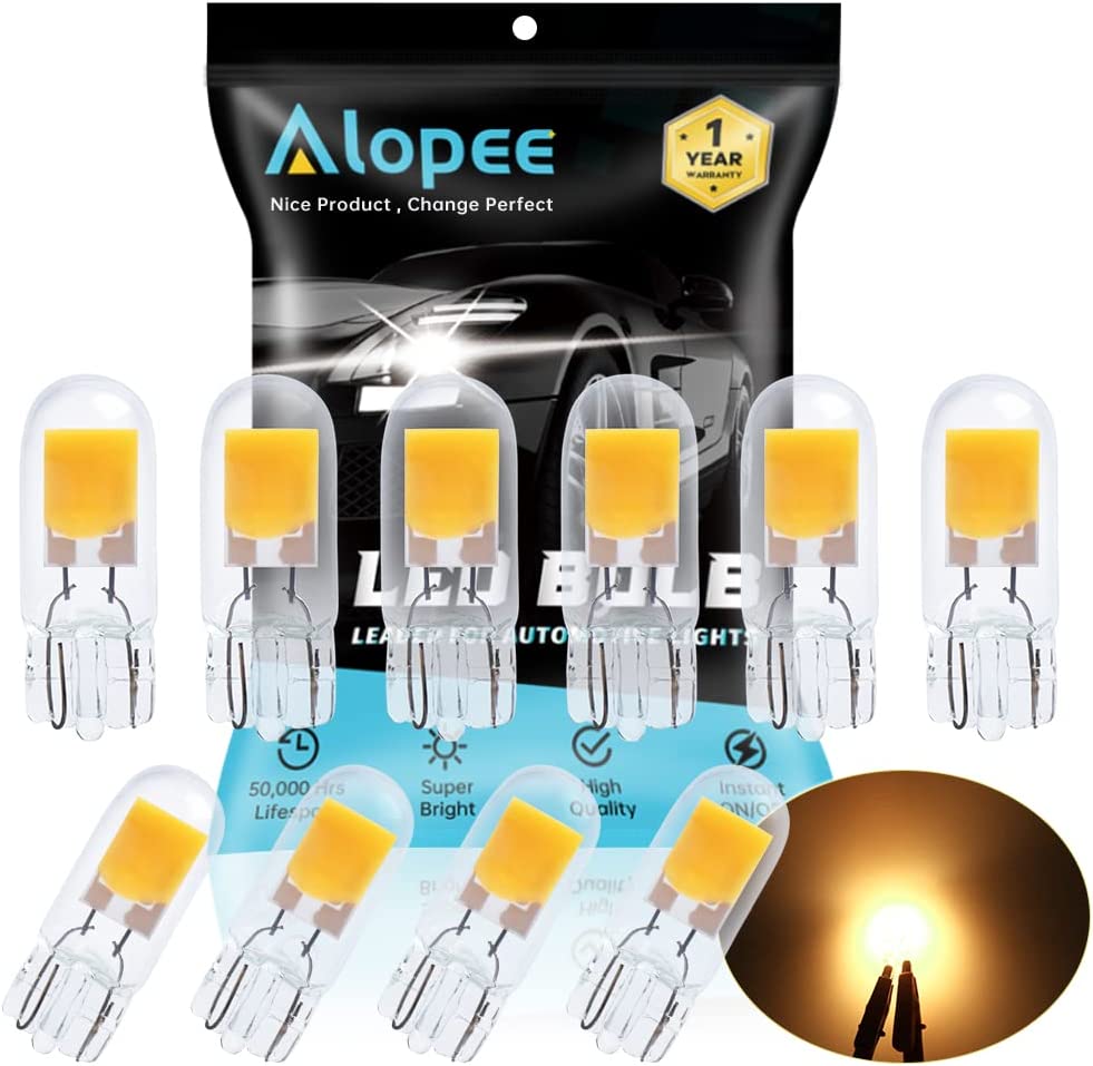 Alopee 194 LED Bulb Warm White 2700K, T10 LED Bulb 2SMD COB Chips, 168 –  Alopee Online Store