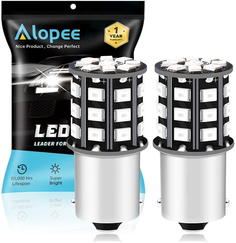 Alopee 1156 LED Bulb Red, Extremely Bright 1156 LED Brake Light Bulb f –  Alopee Online Store